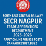 RRC Nagpur SECR Apprentice 2025